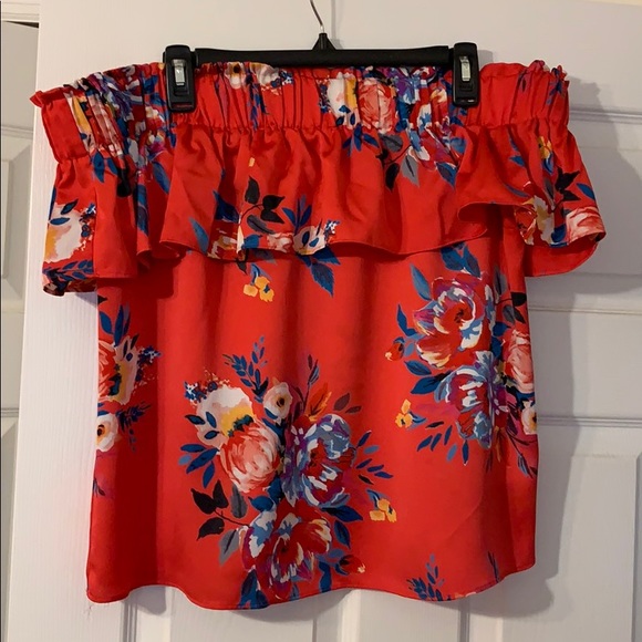 Express Tops - Adorable Express Off the Shoulder Top